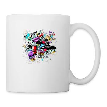 Graffiti style Splash hip hop colors painter color - Mug - white - Right