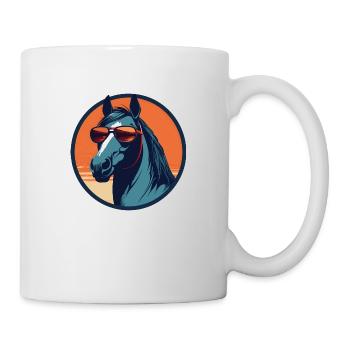 Cheval, Cheval, Cheval, Cheval de guerre, Poney - Mug blanc - blanc - Droite