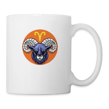 Zodiac - Star Sign - Aries - pos - Tasse - Weiß - Rechts