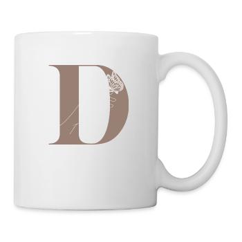 Magischer Schmetterlingsbuchstabe - Tasse - Weiß - Rechts