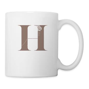 letter H Magic butterfly - Mug - white - Right