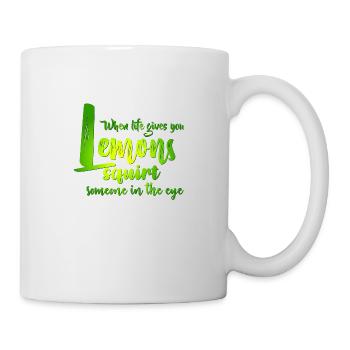 FUN Quote - Lemon Squirt - col - Tasse - Weiß - Rechts