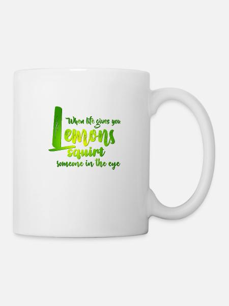 FUN Quote - Lemon Squirt - col - Tasse - Weiß