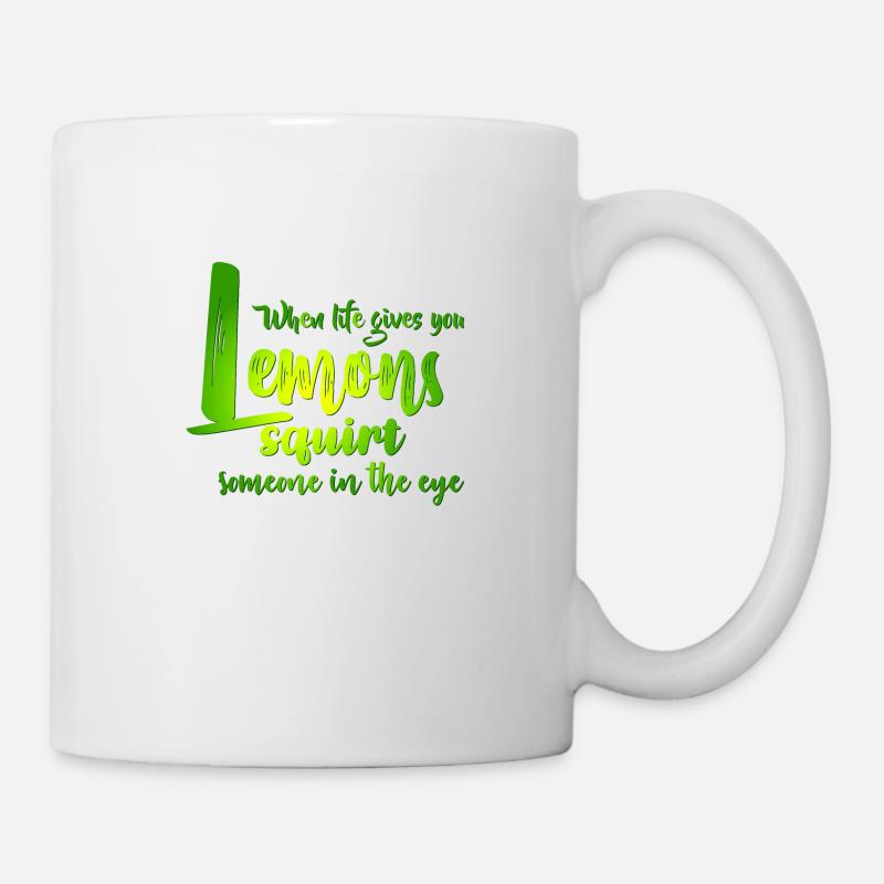 FUN Quote - Lemon Squirt - col - Tasse - Weiß