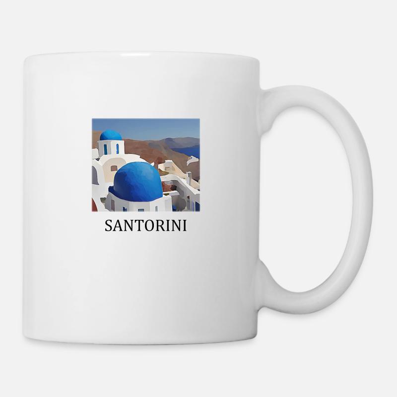 Santorini - Tasse - Weiß