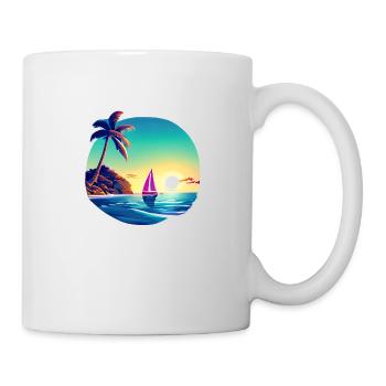 voilier voilier voilier voilier voilier voilier - Mug blanc - blanc - Droite