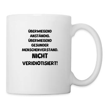 anständig und verstand - Tasse - Weiß - Rechts
