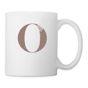 letter o magic butterfly - Mug - white - Right