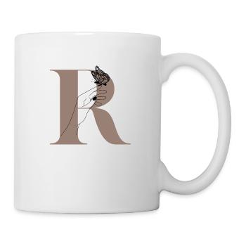 Letter R Magic butterfly - Mug - white - Right