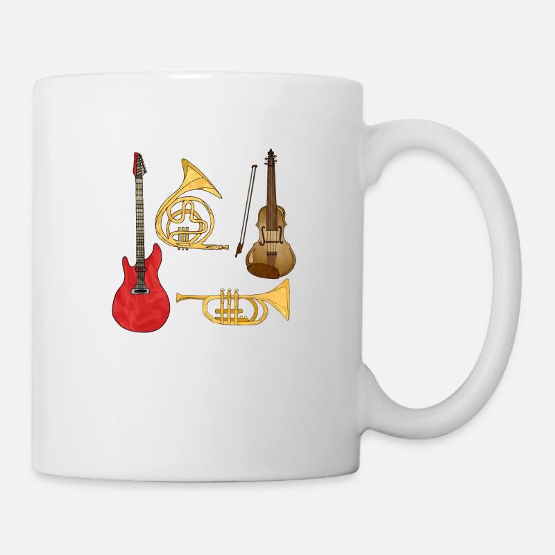 Instruments de musique - Mug blanc - blanc