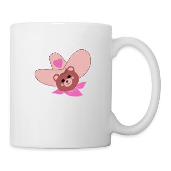 Zehn Gallonen Braunbär - Tasse - Weiß - Rechts