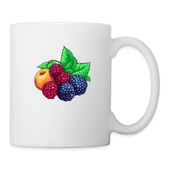 Ripe raspberries and apricot - Mug - white - Right
