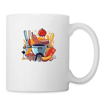 Grill und Utensilien n°3 - Tasse - Weiß - Rechts