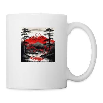 Der Mount Fuji und seine Magie - Tasse - Weiß - Rechts