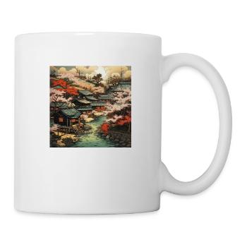 Natural magic in vintage style: Japanese idyll - Mug - white - Right