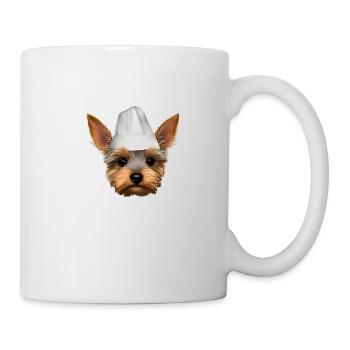 Yorkshire Terrier Cooking Restaurateur Dog Puppy - Mug - white - Right