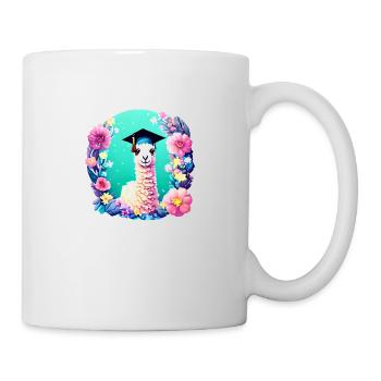 Bachelor Graduate Studies School Leaving Certificate Alpaca - Mug - white - Right