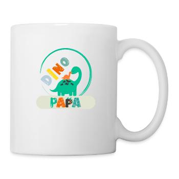 Dino Papa - Tasse - Weiß - Rechts