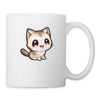 Mignon petit chat chibi - Mug blanc - blanc - Droite