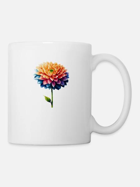 Flower Power - Tasse - Weiß