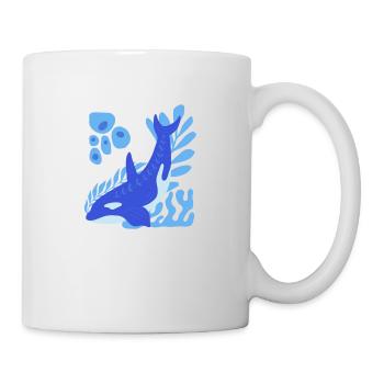Underwater :d olphin - Mug - white - Right