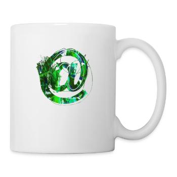 Internet email www drôle de mème grunge tech leters - Mug blanc - blanc - Droite