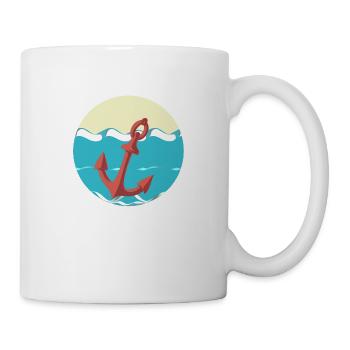 Anchor - Waves - Mug - white - Right