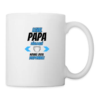 Level Papa Couche - Une couche de confort ! - Mug blanc - blanc - Droite