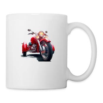 Die Faszination klassischer Motorräder und Trike - Tasse - Weiß - Rechts