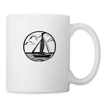 Segelsport Segelboot Segler Segelschiff Segeln - Tasse - Weiß - Rechts