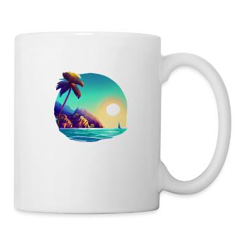 Palm Beach Summer Holiday Palm Island Sun - Mug - white - Right
