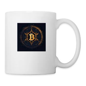 Bitcoin Logo Modern Stylish Desgin Black Gold - Mug - white - Right