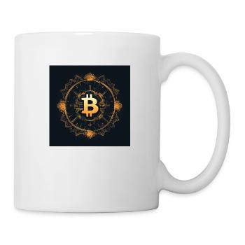 Bitcoin Logo Modern Stylish Desgin Black Gold - Mug - white - Right