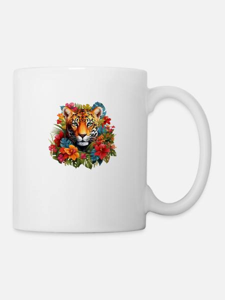 Fleur Jaguar - Mug blanc - blanc