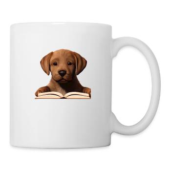 Labradorbesitzer Buch lesen Labrador Retriever - Tasse - Weiß - Rechts