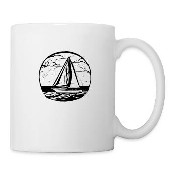 Segelsport Segeln Segelboot Segler Segelschiff - Tasse - Weiß - Rechts