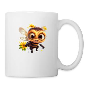 Funny honey bee - Mug - white - Right