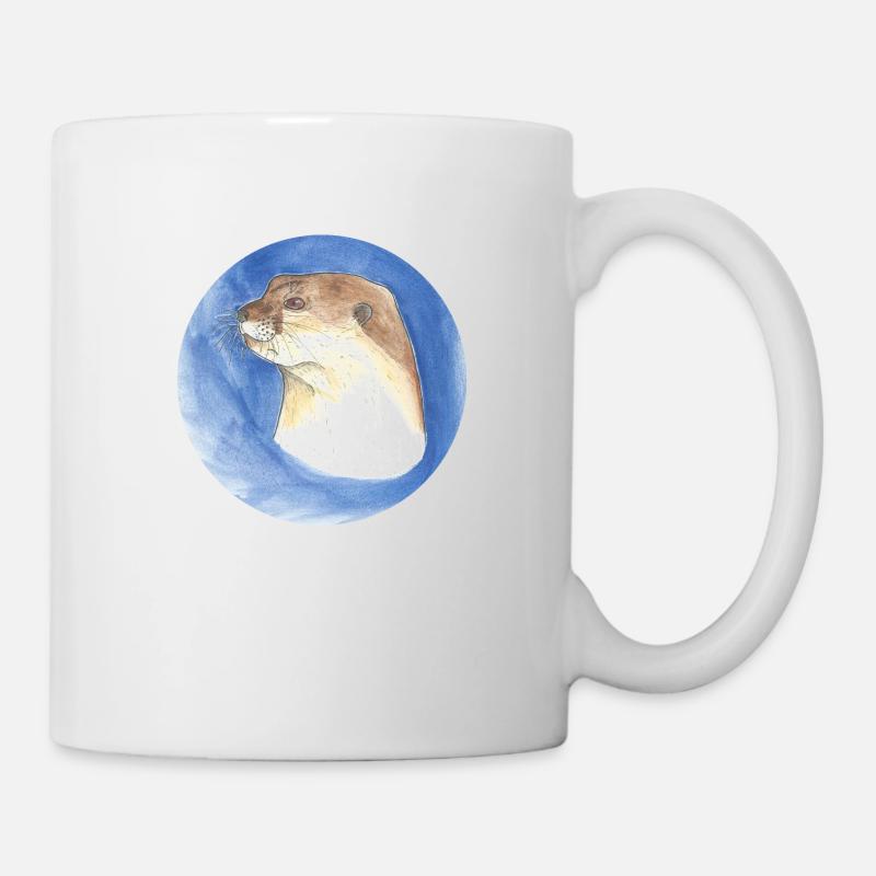 230628 loutre 3 - Mug blanc - blanc