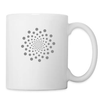 om zeichen chakra muster spirit unendlich punkte - Tasse - Weiß - Rechts