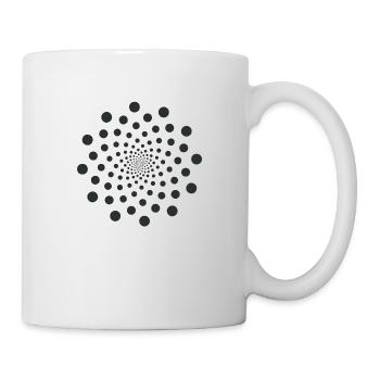 om zeichen chakra blume spirit unendlich punkte - Tasse - Weiß - Rechts