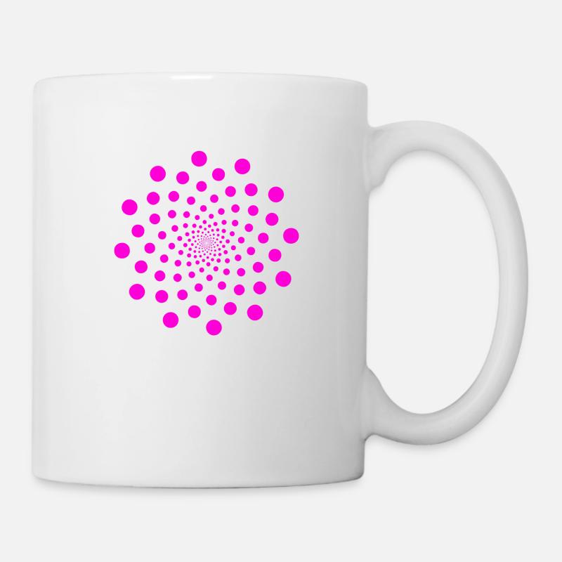 om zeichen chakra blume spirit unendlich neon pink - Tasse - Weiß