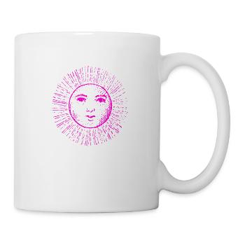 Sun Face Spirit Neon Sun God Love - Mug - white - Right