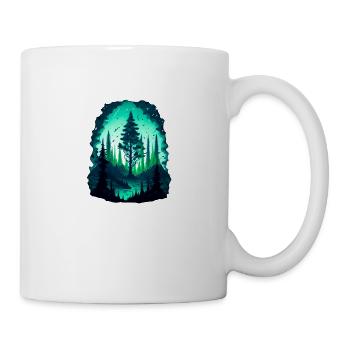 Magischer Wald - Tasse - Weiß - Rechts