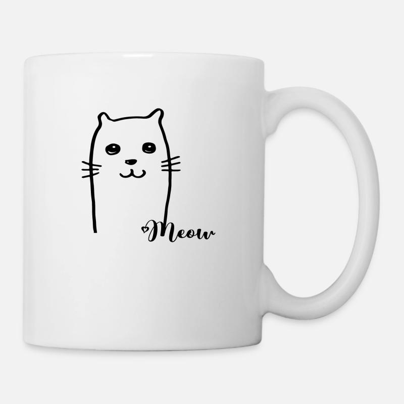Cat Meow - Tasse - Weiß