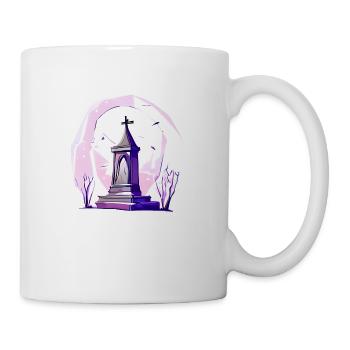 Verlassener Grabstein - Tasse - Weiß - Rechts