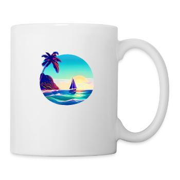 Voilier Voilier Voile Voile Voile Voile Marin - Mug blanc - blanc - Droite
