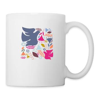 Wildblumen-Geschenkidee - Tasse - Weiß - Rechts