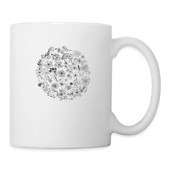 Minimalist flower - Mug - white - Right
