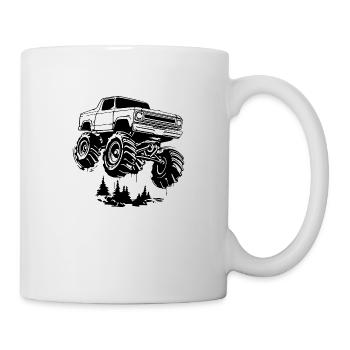 Monstertruck Monster Truck Liebhaber Fan - Tasse - Weiß - Rechts