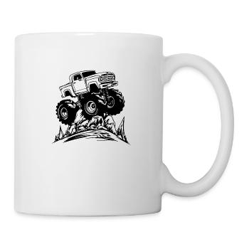 Monstertruck Monster Truck Liebhaber Fan - Tasse - Weiß - Rechts